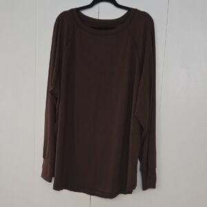 Women's Brown Long Sleeve Top